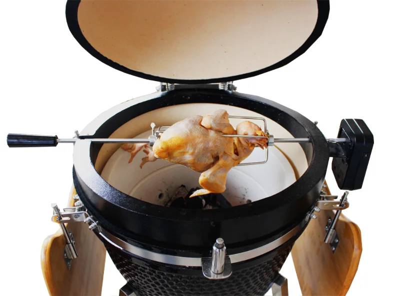 Auplex Wholesale Kamado Grill Rotisserie Kit  Accessories Rotary Chicken Rack