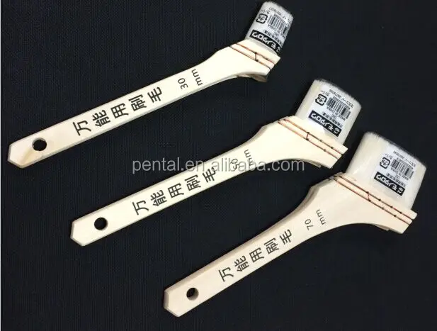 Wholesale Hot Sale OEM Japanese Style White Bristle Paint Brush With Goat Hair And Filaments Mixed