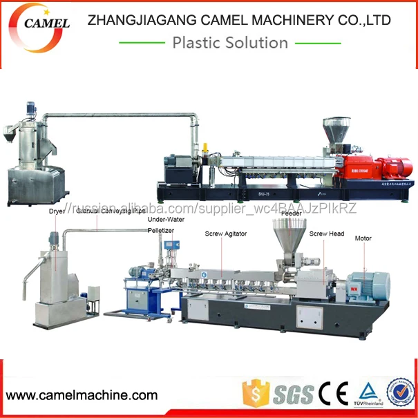 PE/PP Masterbatch Составные Гранулирования Линия машины