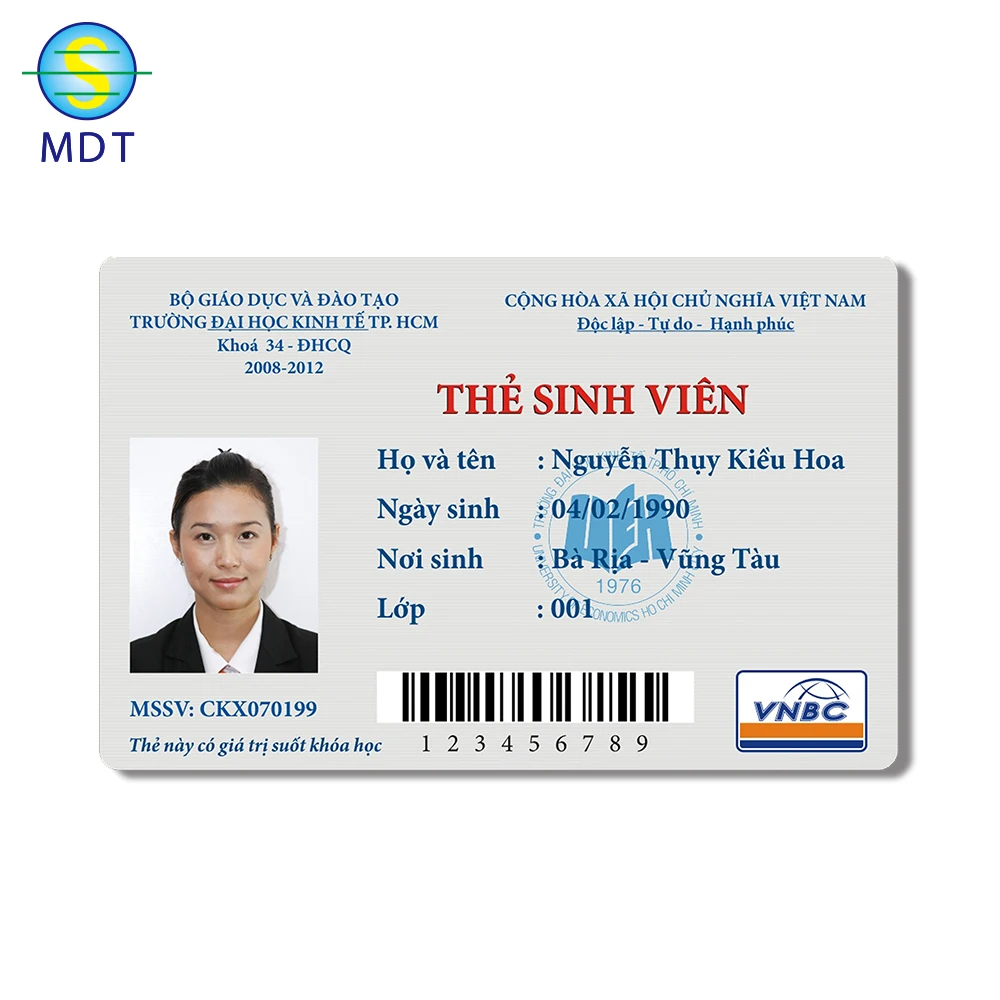 DU Wholesale Smart RFID Membership Student PVC Photo ID Card