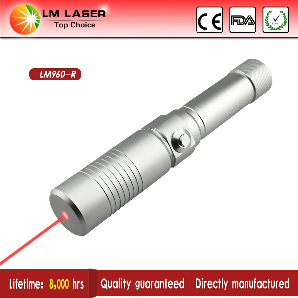 High Power 1000mW 520nm Green laser beam Class 3 handheld laser Pointer with on off switch Military