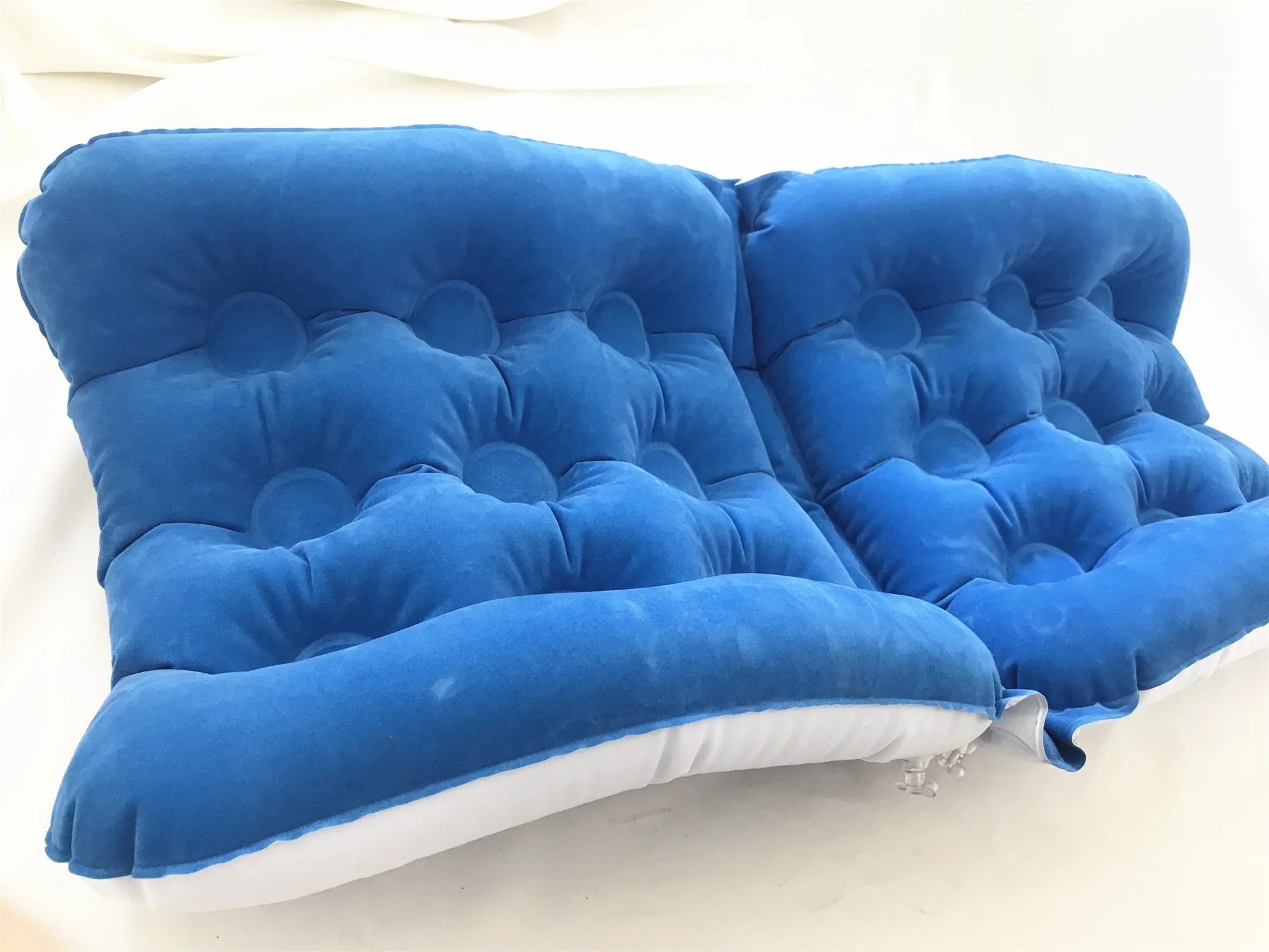 
soft back relax flocking inflatable seat cushion 