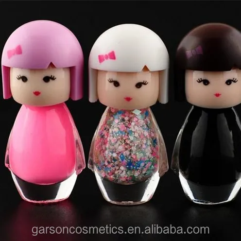 OEM GARSON private label cute doll shape kids nail polish