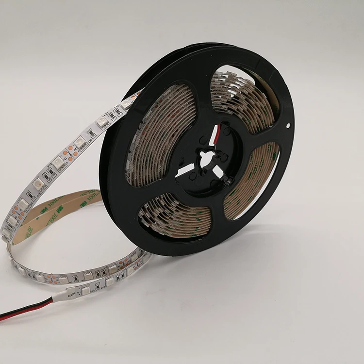 Chinese Manufacturer 12V 24v  Led Strip Lights 60 LEDs/M rgb SMD 5050 Led Strip