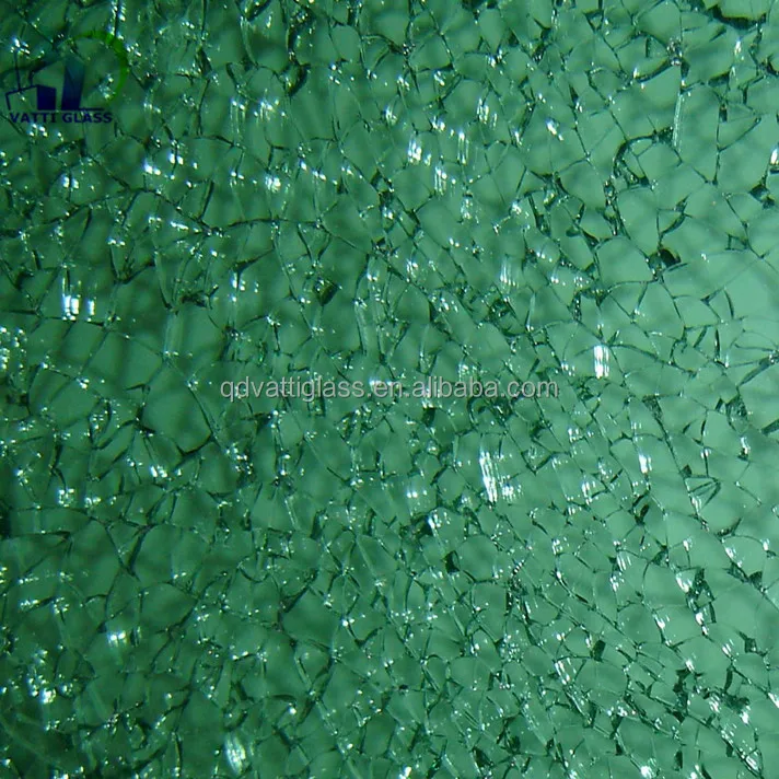 Hot sale 6mm-12mm decorative broken glass table as your demand