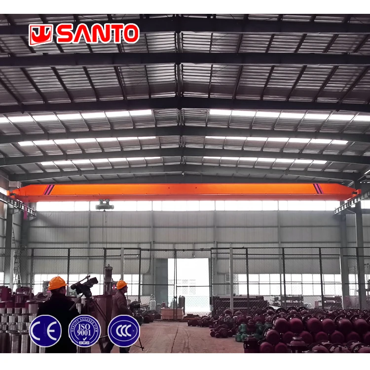 Workshop lifting equipment monorail overhead crane traveling crane with crane warning light