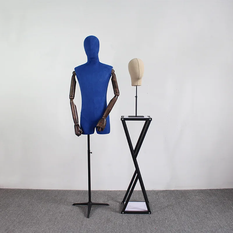 Half body male business suit mannequin dummy vintage mannequin torso fabric dress form men mannequin