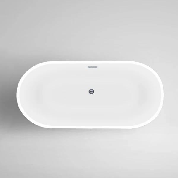 American Style Freestanding Acrylic Fiber Glass Oval Shower Small Size Bath  Tub Indoor Bathtubs