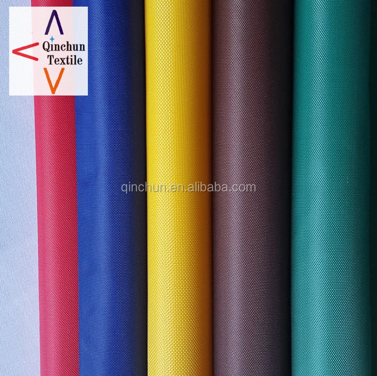 150d polyester oxford waterproof fabric with pu coating for tent, baggage lining