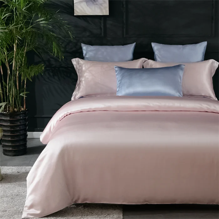 OEKO TEX 100 Certified  19mm 22mm 25mm Silk Bedding Manufacturer Two Color Elegant Silk Bedding Supplier