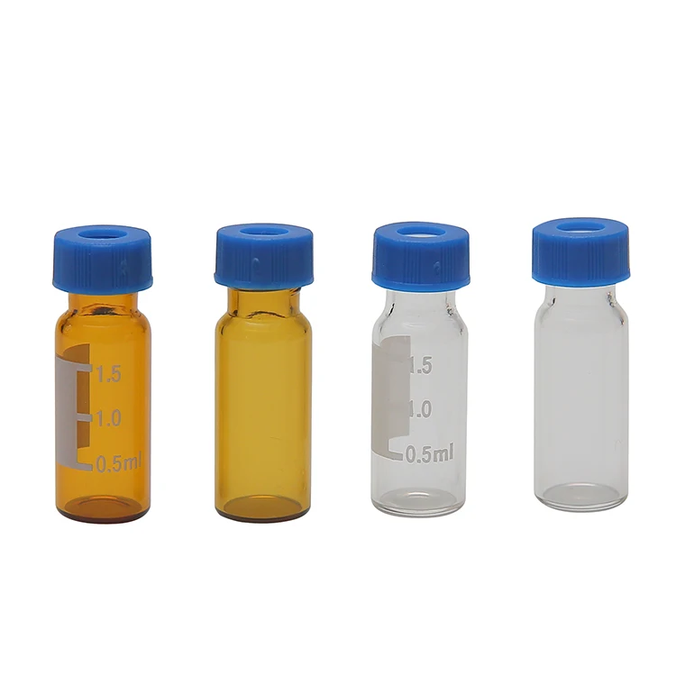  Cyberlab 9 мм Винтовые флаконы из янтарного стекла 1 5/2 0 мл для HPLC/GC USP тип с белым Si/красным ПТФЭ