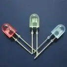 
5mm oval LED yellow diffused Diode led 