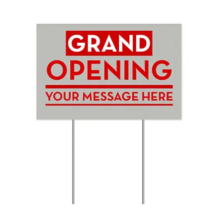 Reliable Factory Coroplast 4mm 18*24 Plastic Real Estate Signage with Yard Sign Stakes