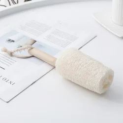 Loofah cup brush long handle clean glass tea cup wash brush