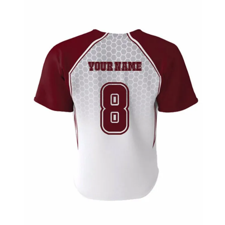New Custom Full Button Training Baseball Jersey 100% Polyester Practice Softball Jerseys Shirt