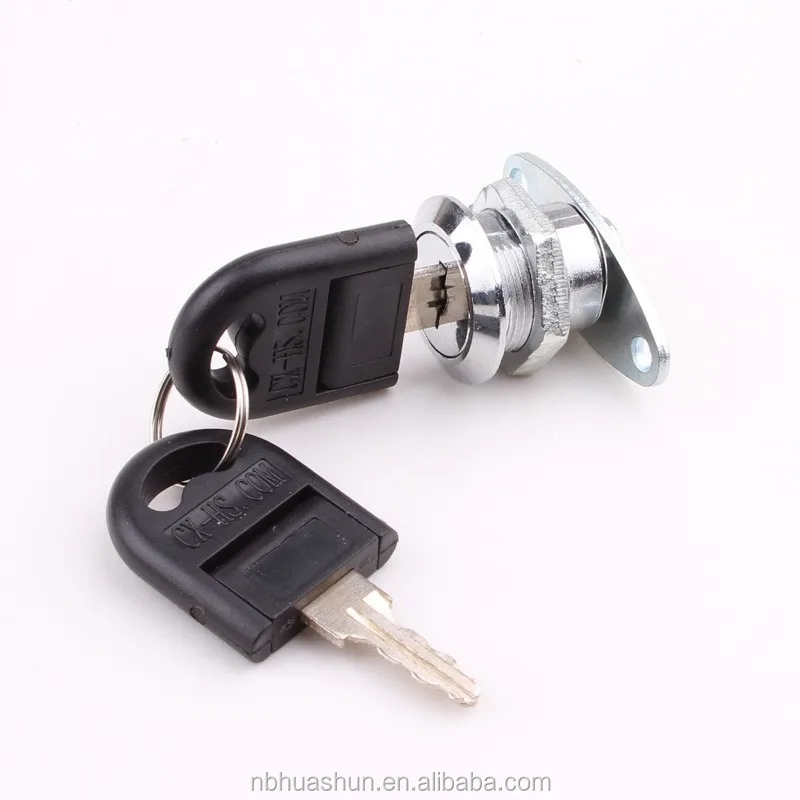 High security HS102 zinc alloy die-cast housing and cylinder furniture hardware fitting disc cam lock for drawer cabinets