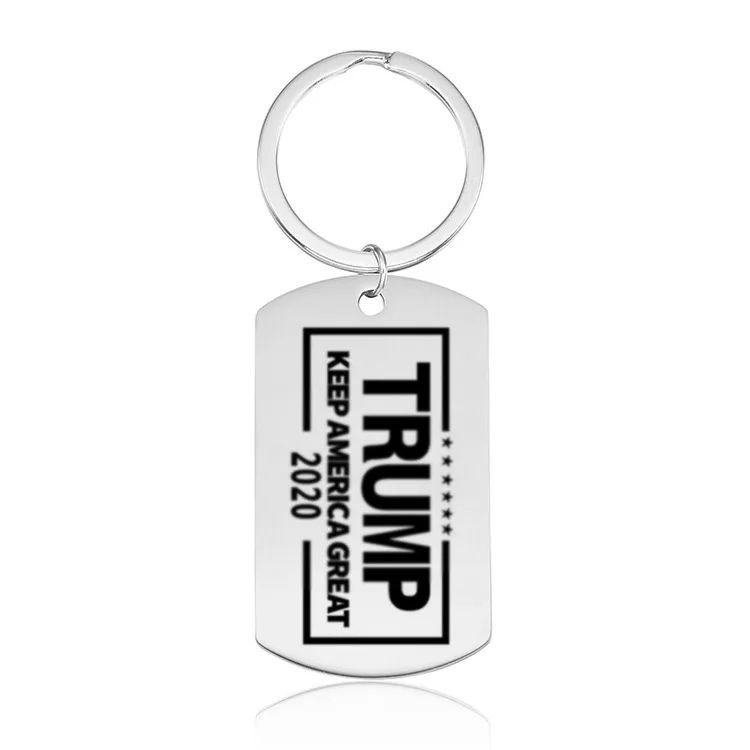 High quality Stainless Steel  Key Ring Tags Blank custom logo keychain