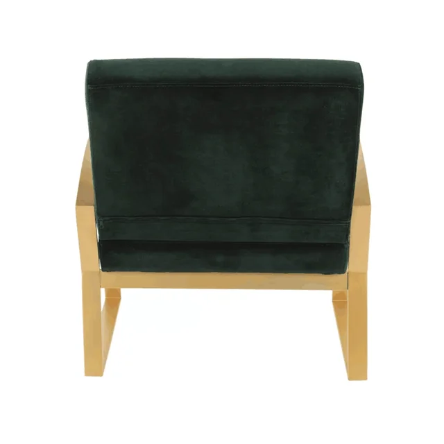 2020 Hot sell Henley Modern/Glam Lounge Chair in Gold Metal with Royal Blue Velvet home furniture sofa living room armchair