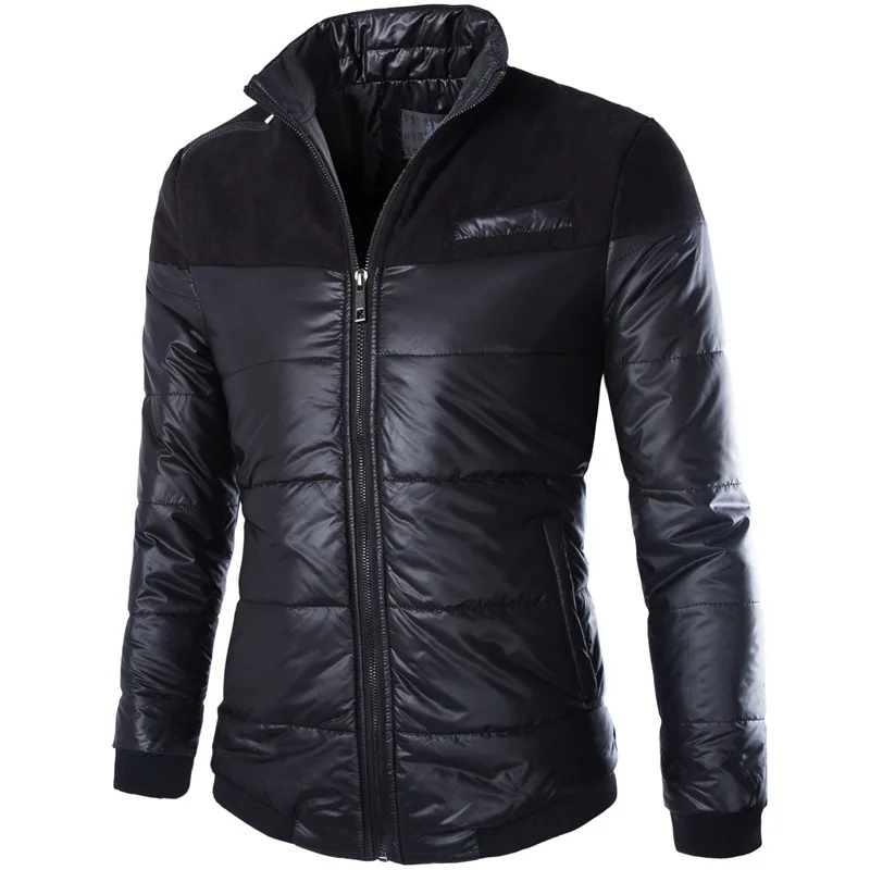 Cool Design Winter Jacket Men 2016 New Fashion Black Mens