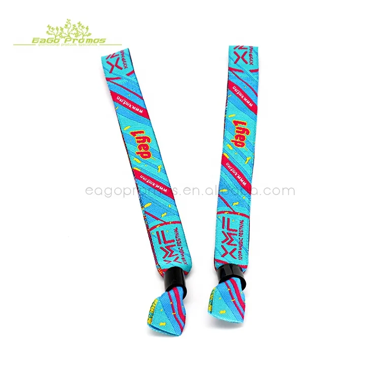 2024 2025 Customize concert events disposable woven bracelet With one direction events fabric wristbands