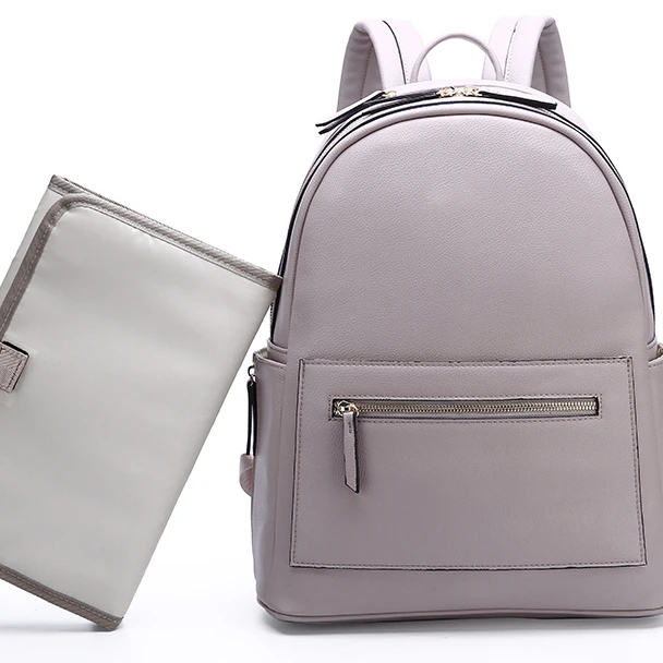 2019 модная сумка для подгузников из искусственной кожи, сумка для пеленок с ремешками для коляски и пеленальным ковриком для мамы