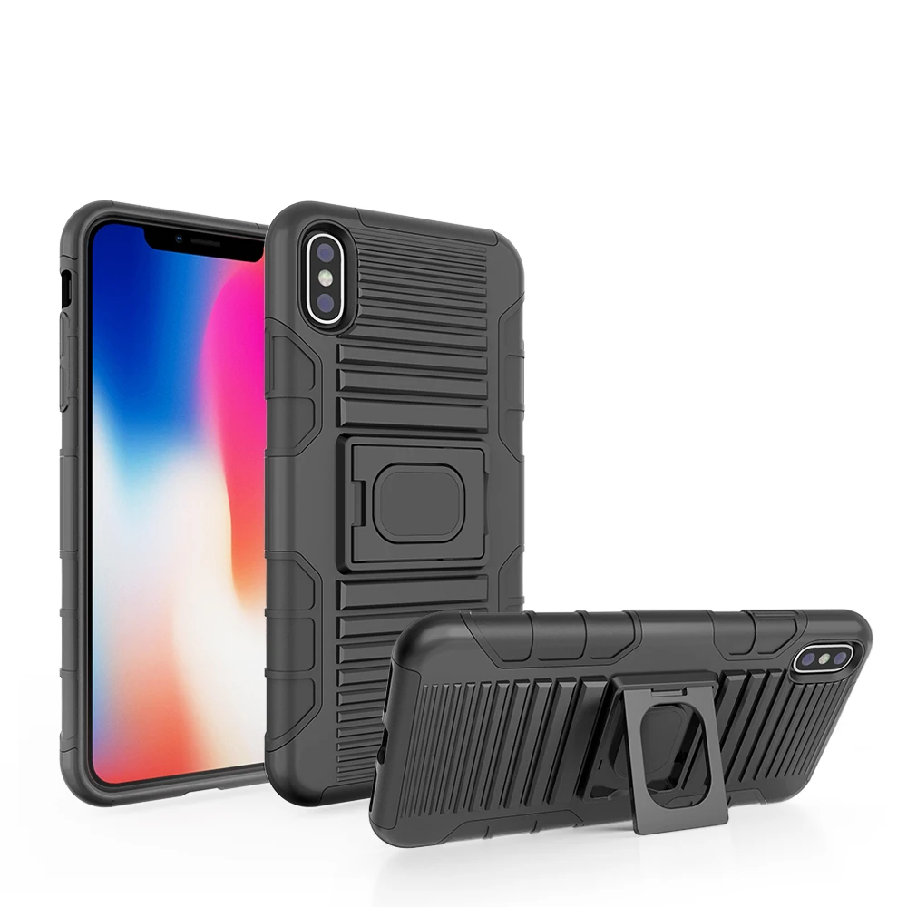 Фабрика Жесткий ПК ТПУ кобура комбо ячейки чехол для iPhone XR