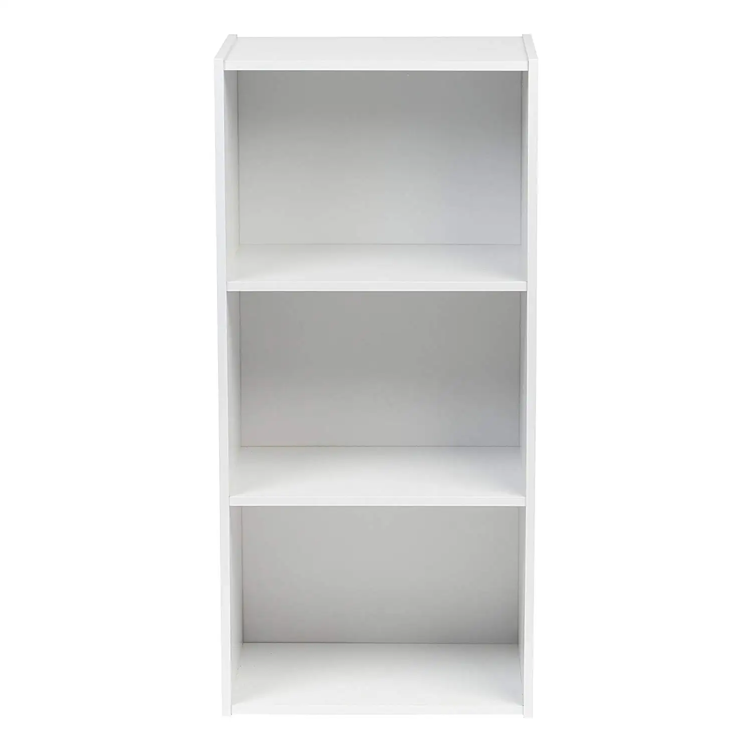 3 Shelf Open Bookcase Wood Shelf