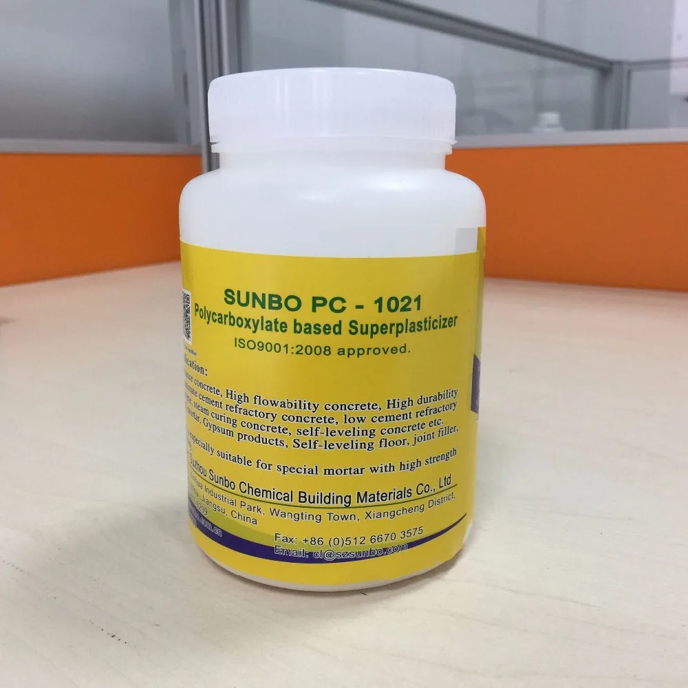 PC-1021 melflux подобные поликарбоксилат суперпластификаторы pce порошок для раствор бетона бесплатный образец