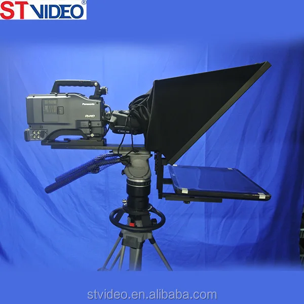 On-camera type or Self-stand type broadcasting studio teleprompter