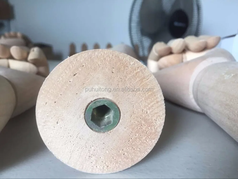 Display Wood hand with screw M10/M6