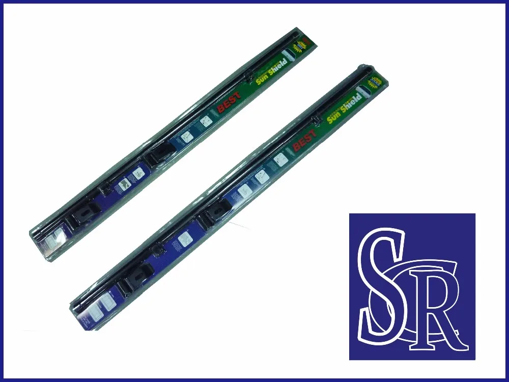 2 stands black roller roll up PVC rear curtain adjustable car sunshade