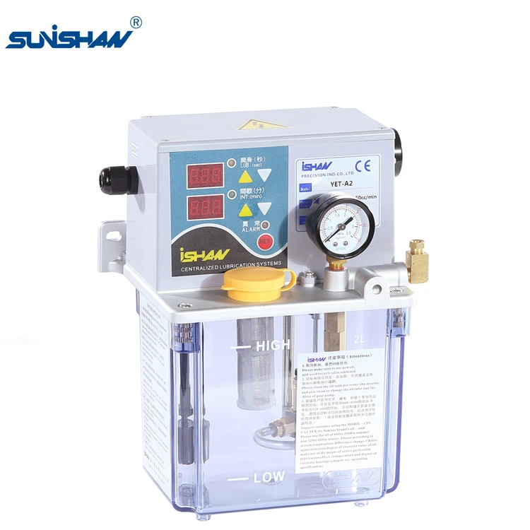 YET-A2 thin oil volumetric electric lubricator OEM CE 2L 3L 4L thin oil positive displacement 110V 220V lubricator oiler