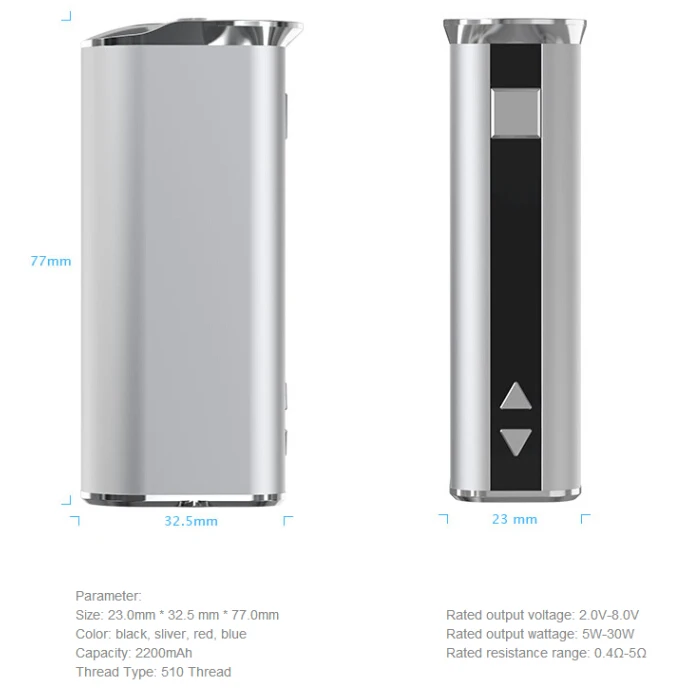 
Hot selling full kit mod Mini 30w mod electronic cigarette battery for 510 CBD vaporizer 
