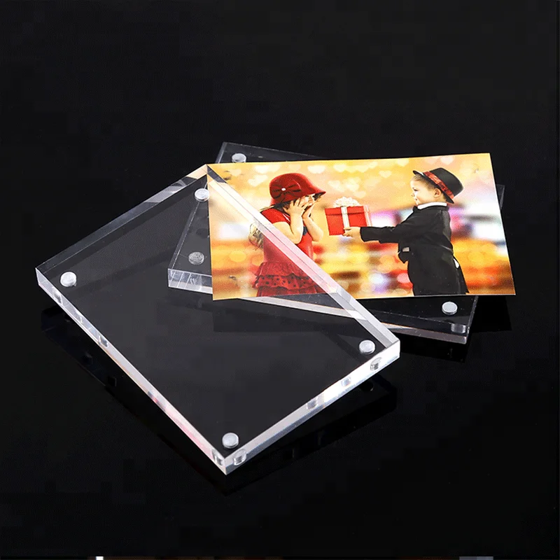 
Manufacture plastic picture 4x6 5x7 8x10 Clear economic Acrylic Magnetic Photo Frame 