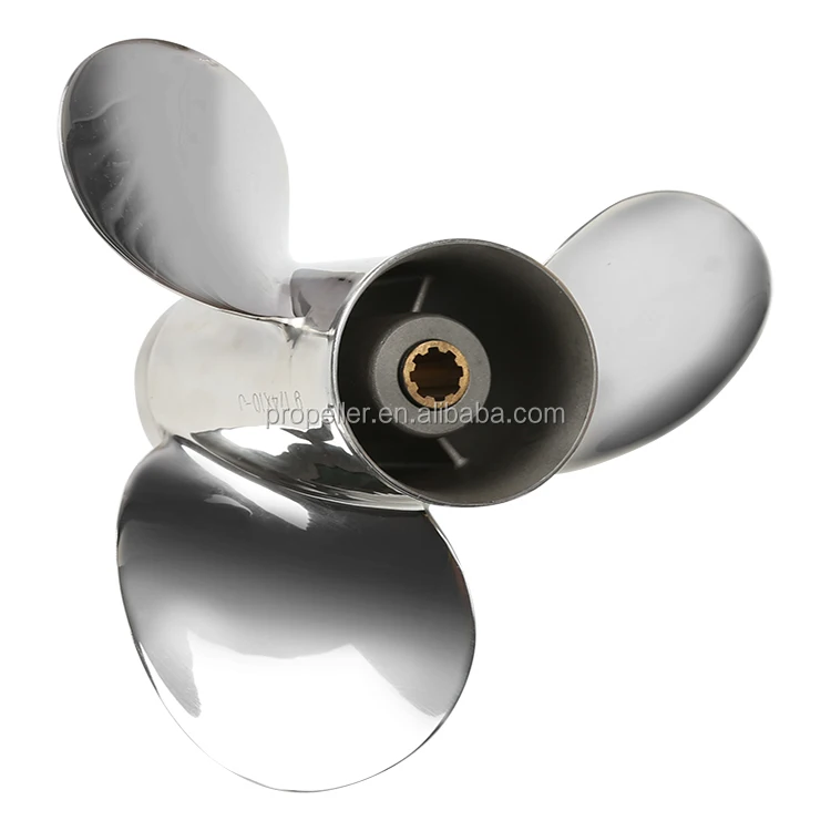 9-14 inches Stainless Steel Fishing Boat Propeller for Mercury Yacht Outboard Engine