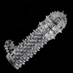 Reusable Condoms Crystal Cock Sleeves Penis Sleeve Adult Sex Toys for Men