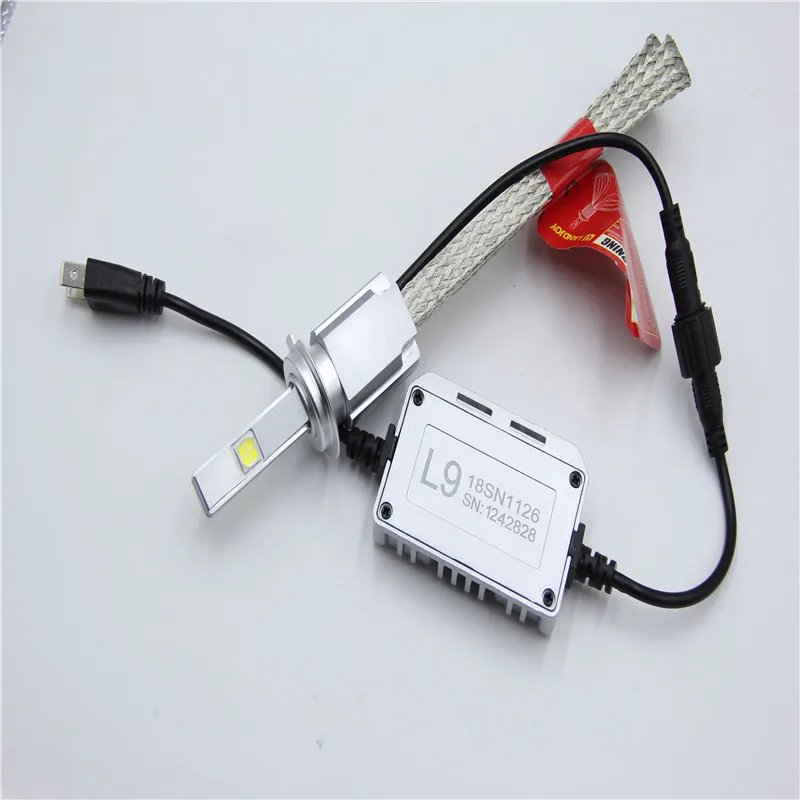 Оптовая продажа, новейший дизайн, Автомобильные светодиодные лампы, комплект светодиодных фар L9 H7 H1 H3 H11 9005 9006, светодиодные фары