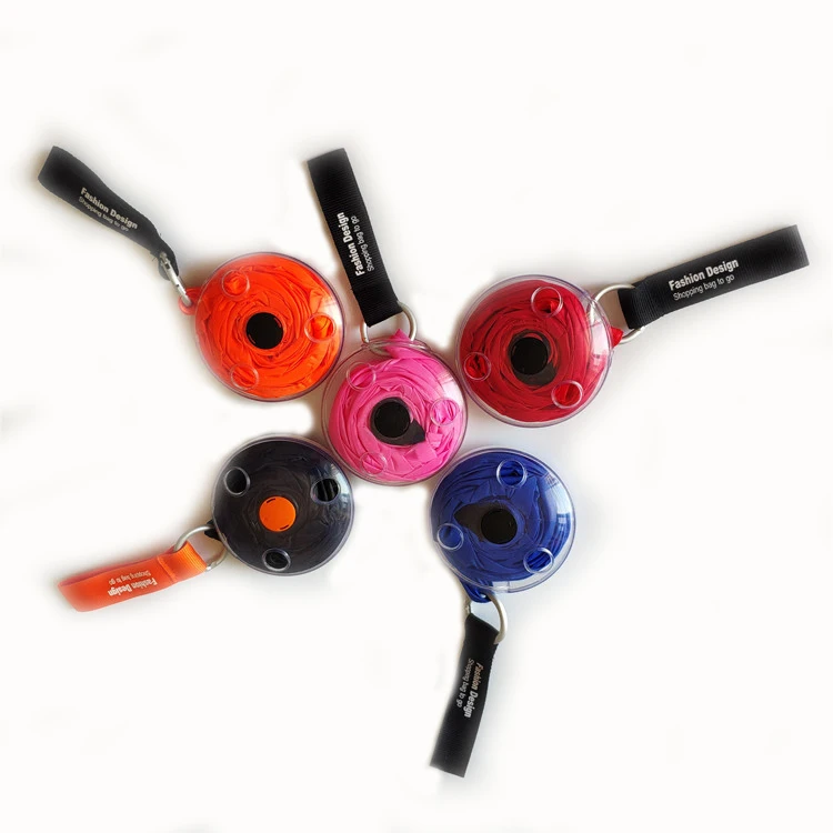 
Eco friendly Magic box Foldable Cross body waterproof shopping bag Roll Up Folding/foldable polyester Shopping Bag 