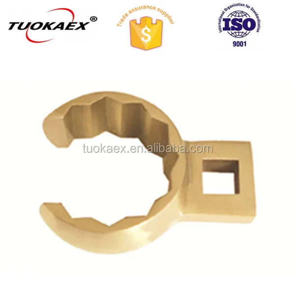 Crow foot wrench non sparking crow foot open end spanner wrench