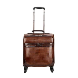 4 Wheel Lightweight Airport Trolley Bag PU Leather Luggage Travel Bags,Airport Luggage Trolley