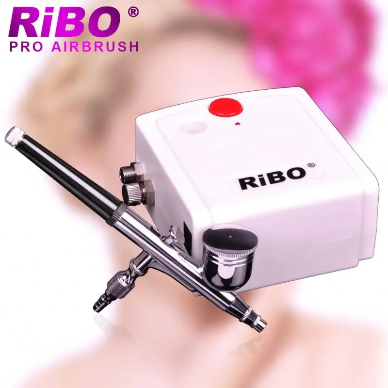 HT-22 RIBO Professional Airbrush and Airbrush Compressor With Auto Start and Auto Stop Function airbrush kit