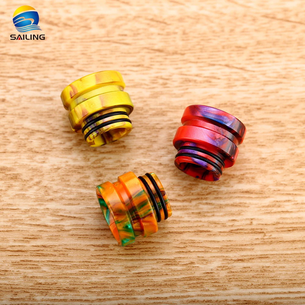 Wholesale Multicolored SS Gilding And Epoxy Resin 810 Drip Tips