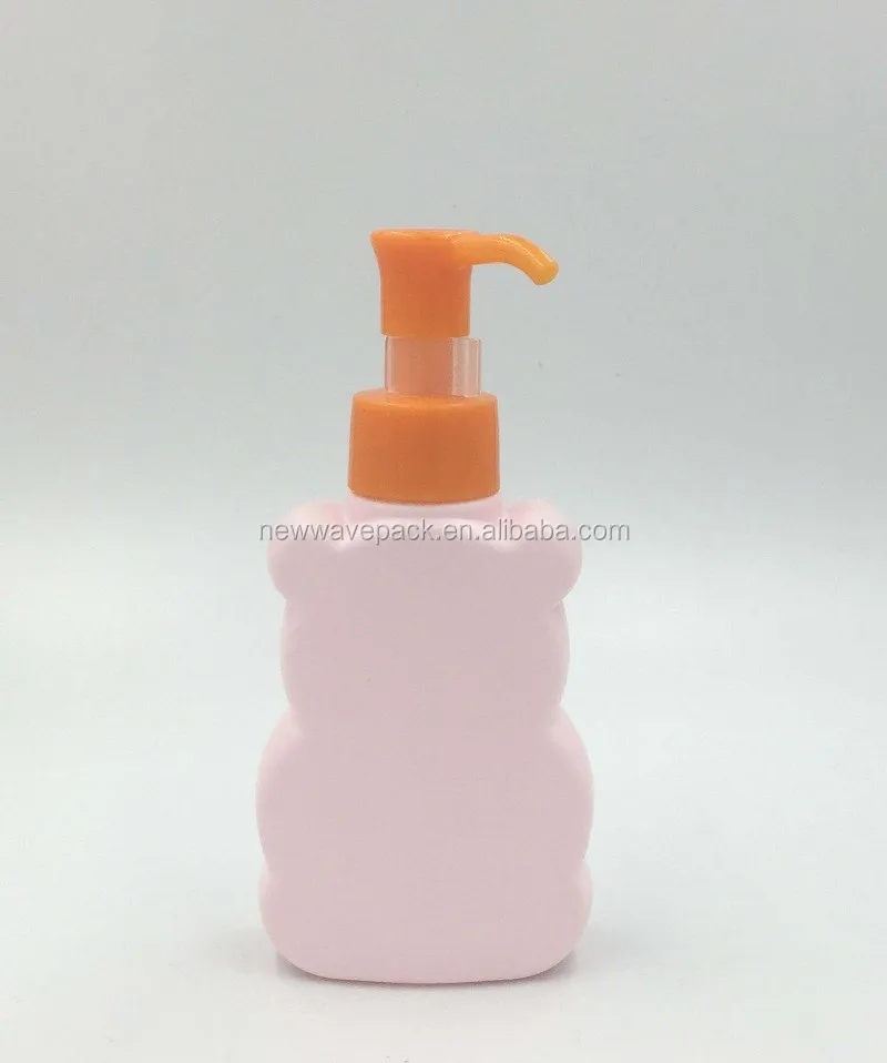 100ml plastic cute bear shape shampoo bottle