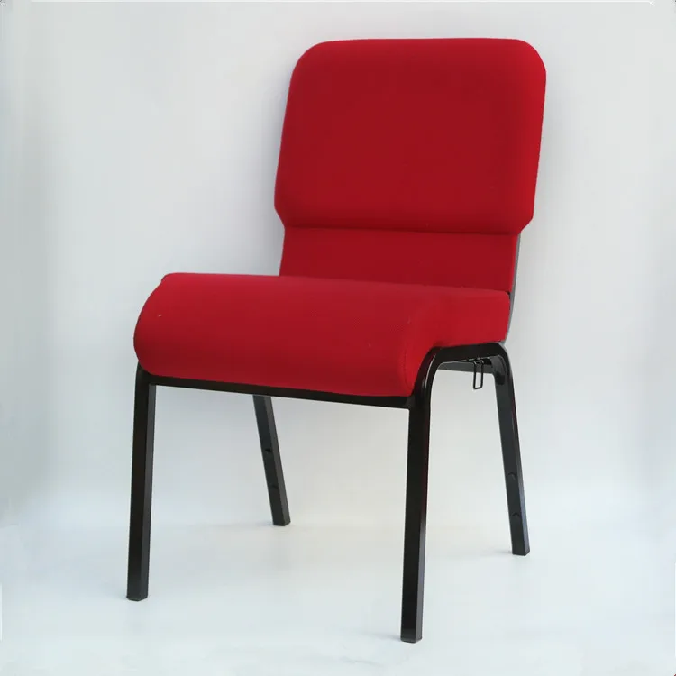 Wholesale metal interlocking red church chair for sale  YC-G144