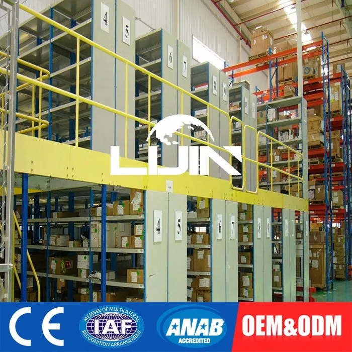 
LIJIN Manufacture Factory Industrial Pallet Lift Steel Mezzanine Racking Platform 