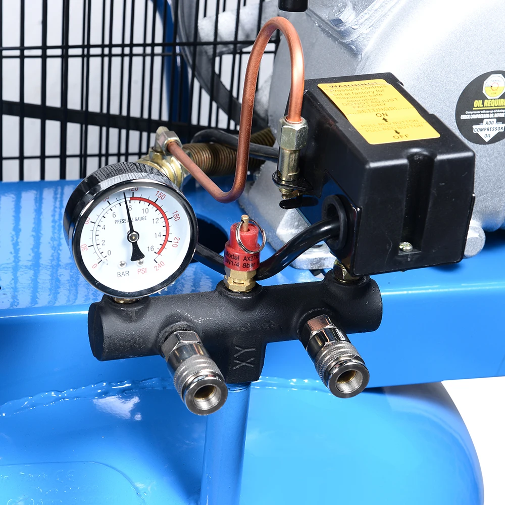 
120L 3hp piston reciprocating vertical air compressors ce 