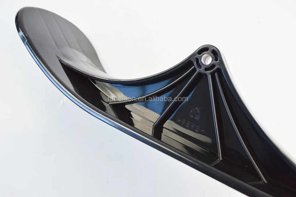 Snow Kick Bike Scooter Skis, black