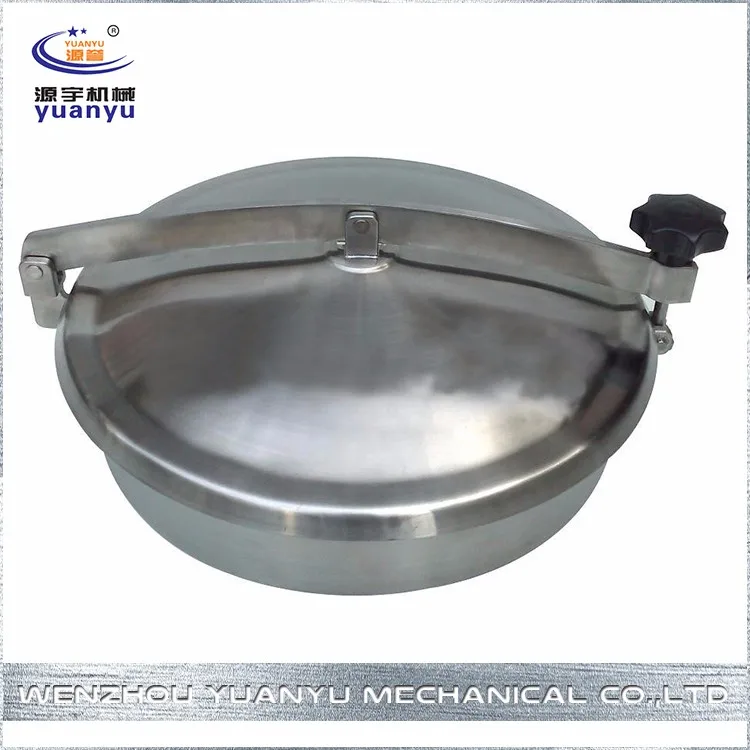 Sanitary stainless steel pressure type manhole cover/manway door for dairy industry