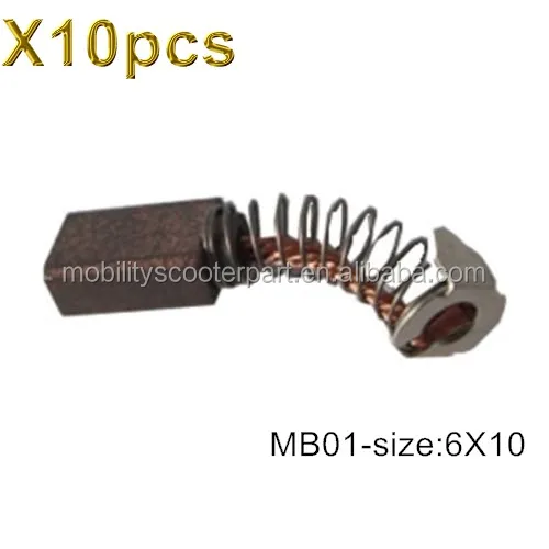 
MB01 motor brush 6X10 for 2-pole brushed motor mobility scooter parts electric handicapped scooter accessories 