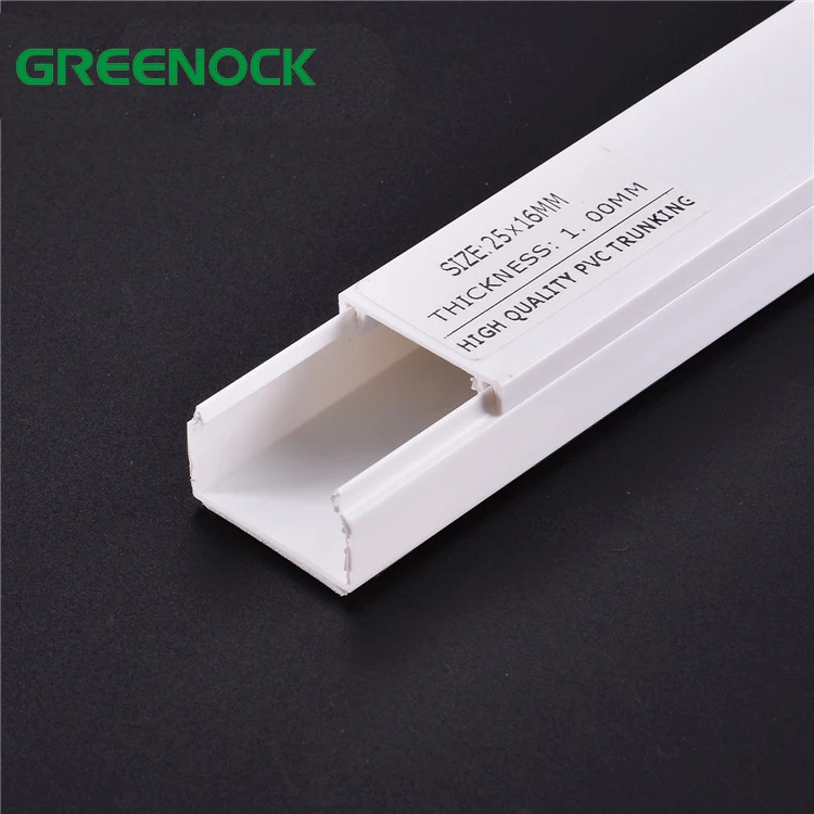 Wholesale Fireproof Customized Sizes Home Decorative White Plastic Electrical Pvc Cable Duct